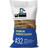 Rubber Band Depot #64 Rubber Bands – 3‑1/2 X 1/4 Inch, Approx. 80 Bands Per 1/4 Pound Bag - View #2