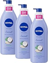 NIVEA Coconut & Monoi Oil In Lotion 400ml 3 Pack Replenishing Body Lotion