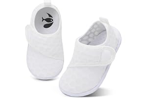 shopUAL Toddler Water Shoes Kids Girls Boys Beach Aqua Socks Skin Barefoot Walking Water Shoes Quick Dry Non-Slip Breathable Swim Pool Surf