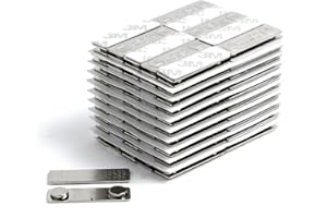 ALL QUALITY 50 Pack - Magnetic Name Badge Tag Fastener Backing with Adhesive