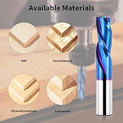 EANOSIC Downcut Spiral Router Bit 3-Flute with