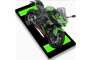 for Kawasaki Motorcycle Parking Carpet, Oil-Absorbing and Anti-Slip Garage Floor Pad Washable Durable for Showroom, Workshop,