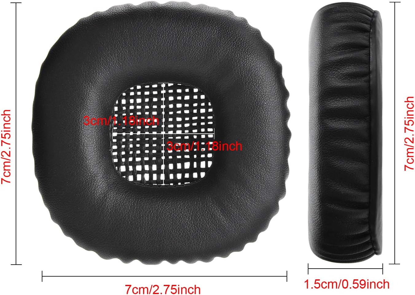 Yizhet Replacement Ear Pads Compatible with Marshall Major II & Marshall Major I Headphones Ear Cushions Earcups Memory Foam & Protein Leather for Major 1 2 (1 Pair - Image 3