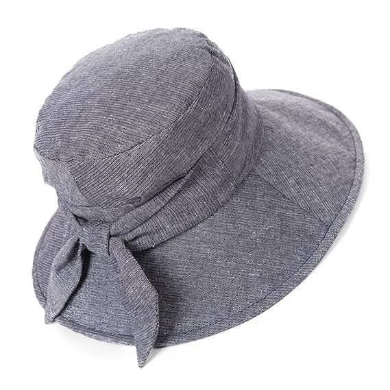 SIGGI Faltbarer Sommerhut Breite Krempe Damen Sonnenhut UPF 50 mit Nackenschutz