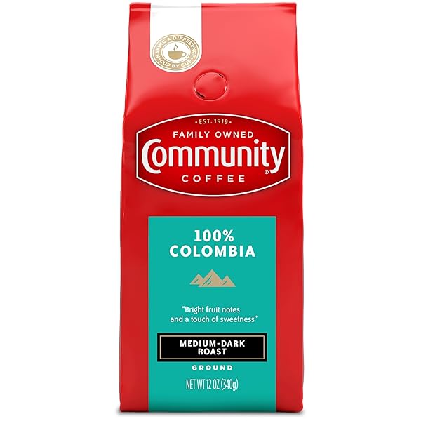 COMMUNITY COFFEE 100% COLOMBIA, MEDIUM DARK ROAST GROUND...