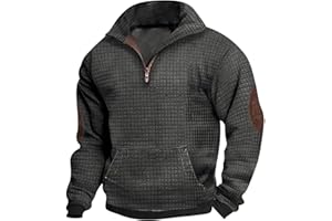 TMJSPOYOU Men's USA Flag and Cross Graphic Sweatshirts Long Sleeve Stand Collar Shirts Mid-Weight Quarter Zip Pullover