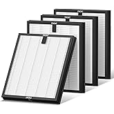 4 Pack HY4866 Replacement Filters for MORENTO HY4866 Air Purifier and YIOU M1 Air Purifier, 3-in-1 H13 True HEPA Filter High-
