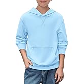 Haloumoning Boys' Fashion Hoodies Kids Long Sleeve Hooded Sweatshirts with Pocket 5-14Y