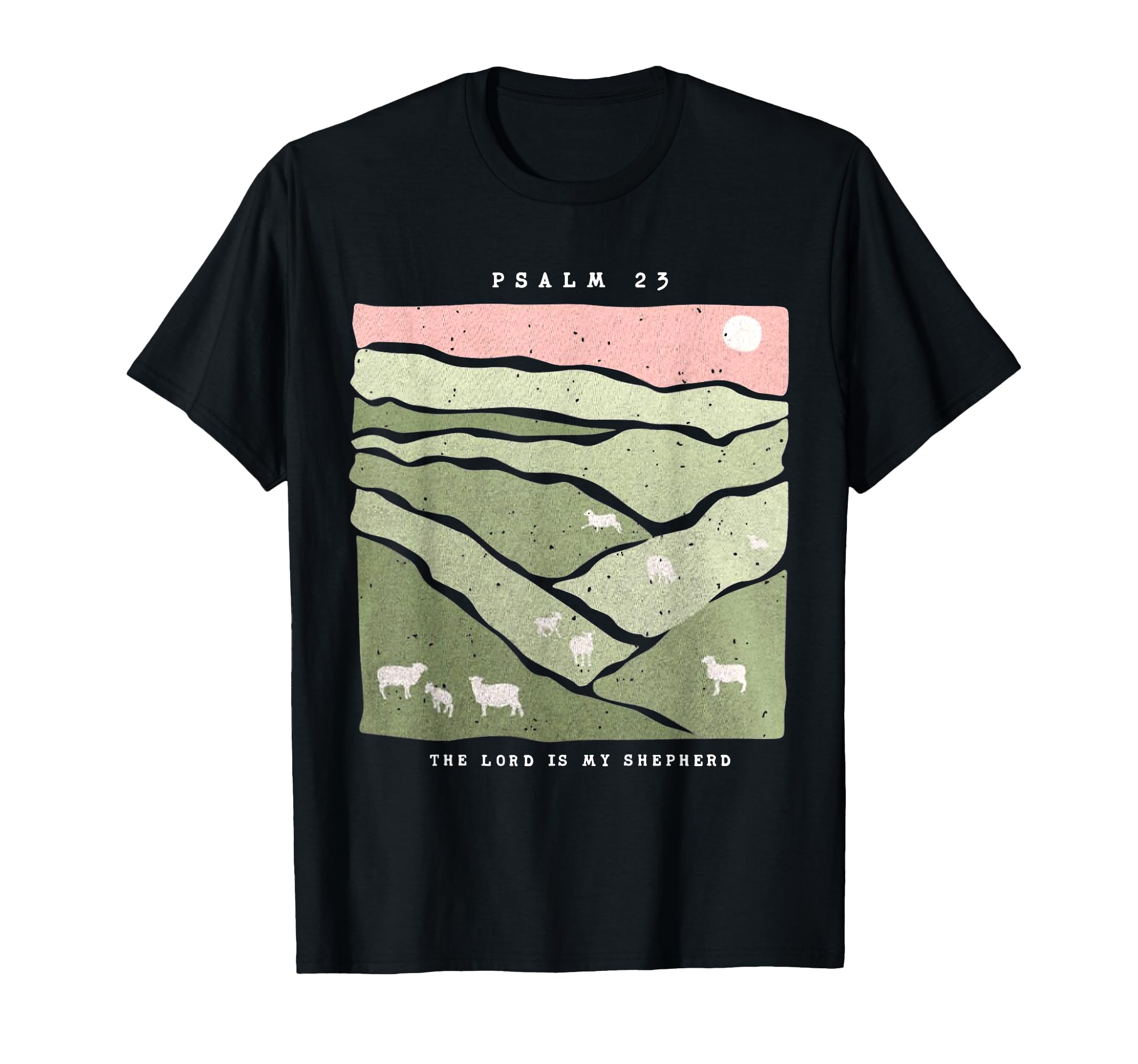 Photo 1 of The Lord is My Shepherd, Bible Verse, Jesus Sheep Lamb T-Shirt size Large