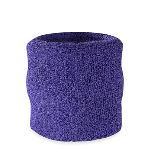 Suddora Wrist Sweatband Athletic Cotton Terry Cloth Wristband for Sports  (Purple)(Pair) in Oman Whizz Sweat Headbands Wristbands