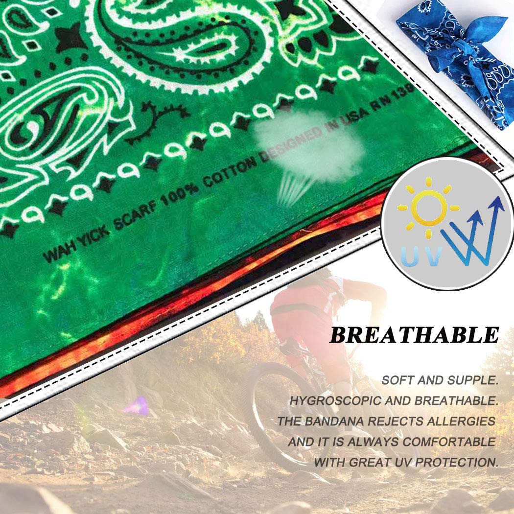 Novelty Paisley Bandanas For Men and Women Cotton Handkerchiefs Hip-hop Cashew Bandanna Head Wrap Vintage Cowboy Headband Hairscarf Party Favors Supplies Hairband Wristband Headwear,2 Pack (Brown): Beauty