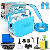 Handheld Steam Cleaner for Home, 10s Heat-Up/2.11 Qt Tank/4.5BAR High Pressure Steamer for Cleaning, 3 Level Pressurized Portable Steam Cleaner for Car, Kitchen, Grout, Tile, Dirt, Bed Bugs, Blue