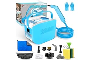DOVERC Handheld Steam Cleaner for Home, 10s Heat-Up/2.11 Qt Tank/4.5BAR High Pressure Steamer for Cleaning, 3 Level Pressurized Portable Steam Cleaner for Car, Kitchen, Grout, Tile, Dirt, Bed Bugs, Blue