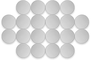 ZDQCB Blank Coins for Laser Engraving Blank Challenge Coins Bulk, Zinc Alloy Engraving Coin Blanks, Metal Stamping Blanks 40mm Diameter with Plastic case for DIY Crafts (Raw Zinc Alloy Finish-20pcs)