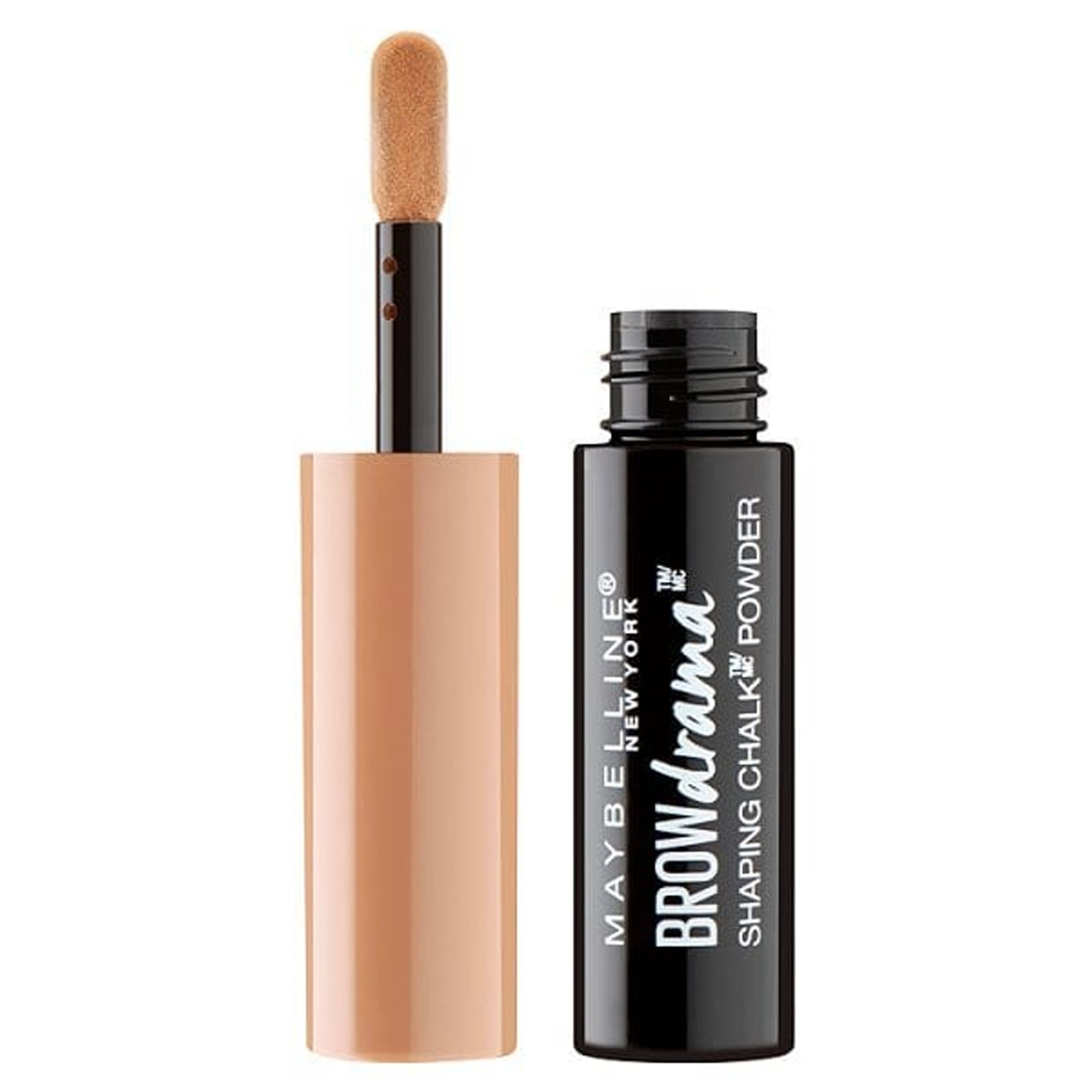 Maybelline Brow Drama Shaping Chalk Powder, 1g, Soft Brown