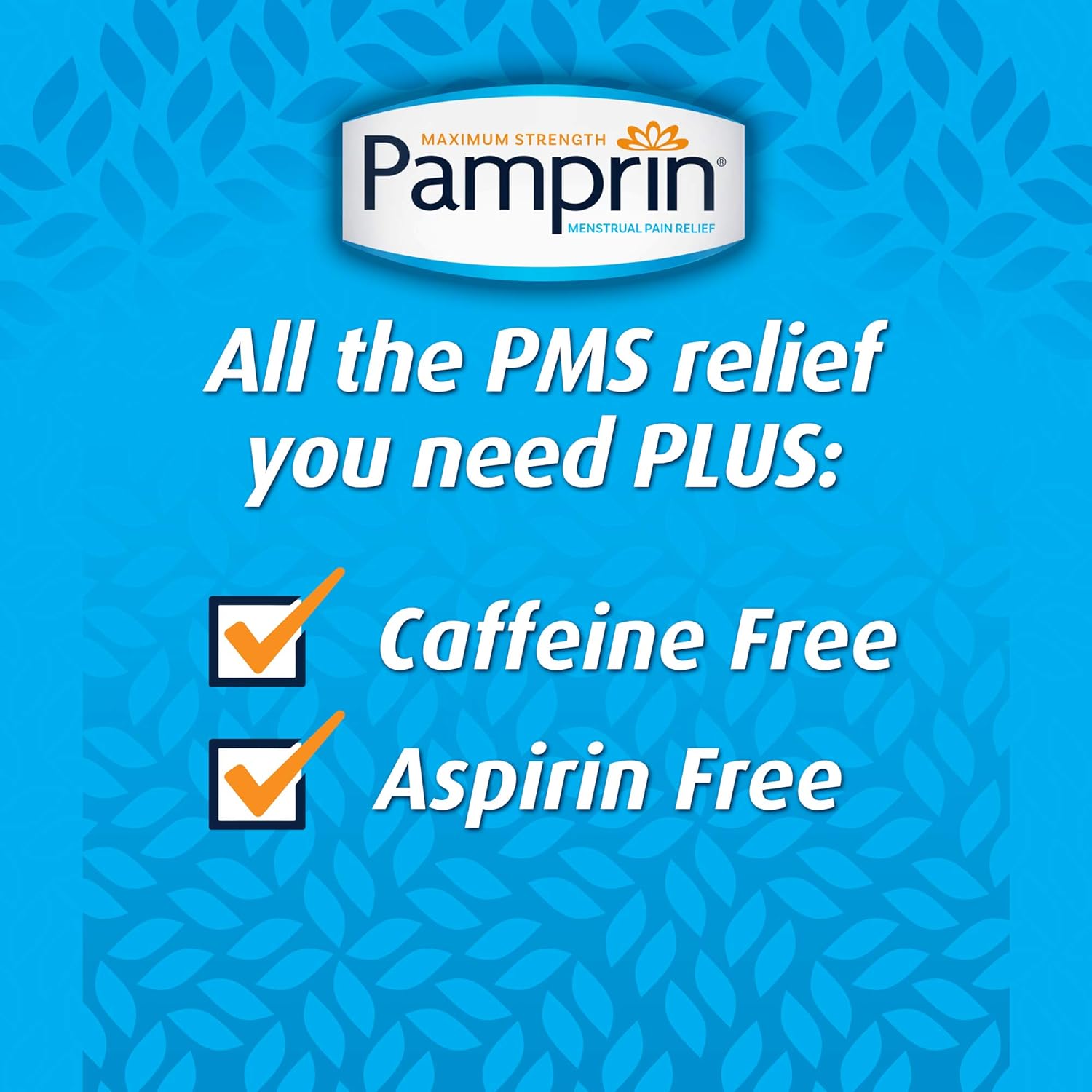 Pamprin Multi-Symptom Formula, with Acetaminophen, Menstrual Period Symptoms Relief including Cramps, Pain, and Bloating, 40 Caplets: Health & Personal Care