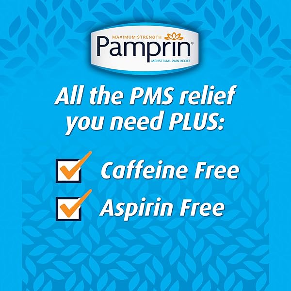 PAMPRIN MULTI-SYMPTOM FORMULA, WITH ACETAMINOPHEN, MENSTRUAL PERIOD SYMPTOMS RELIEF INCLUDING CRAMPS, PAIN, BLOATING, AND IRRITABILITY 40 CAPLETS