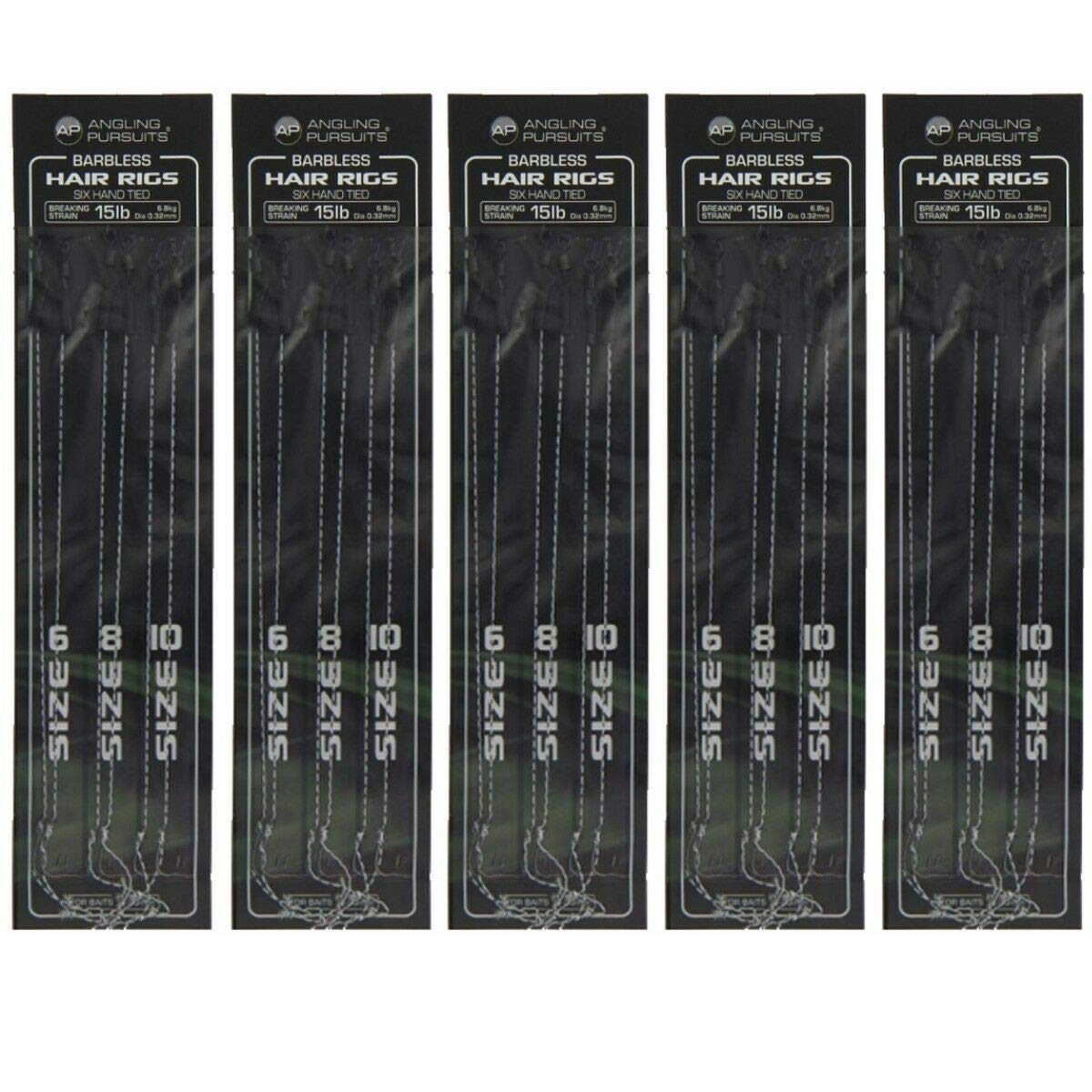 30 hair rigs,barbless hook size 6 to 10 carp/coarse fishing