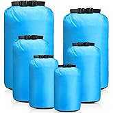 GliCraft 6 Pcs Waterproof Dry Bag Sack Lightweight Outdoor Dry Bags 35 L, 20 L, 15 L, 10 L, 5 L, 3 L Waterproof Boat Bag for Kayaking, Backpacking, Hiking, Camping Rafting(Blue)