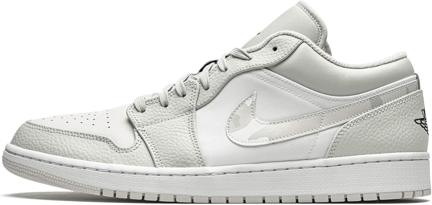 Nike Mens Air Jordan 1 Low White Camo Dc9036 100 White Photon Dust Grey Fog 7 5 Uk Numeric 7 Point 5 Amazon Co Uk Shoes Bags