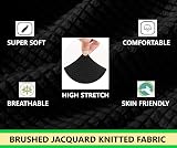 SAMSTEX 3 Seater Sofa Cover 1-Piece High Stretch 72-92 Inch Black view 4
