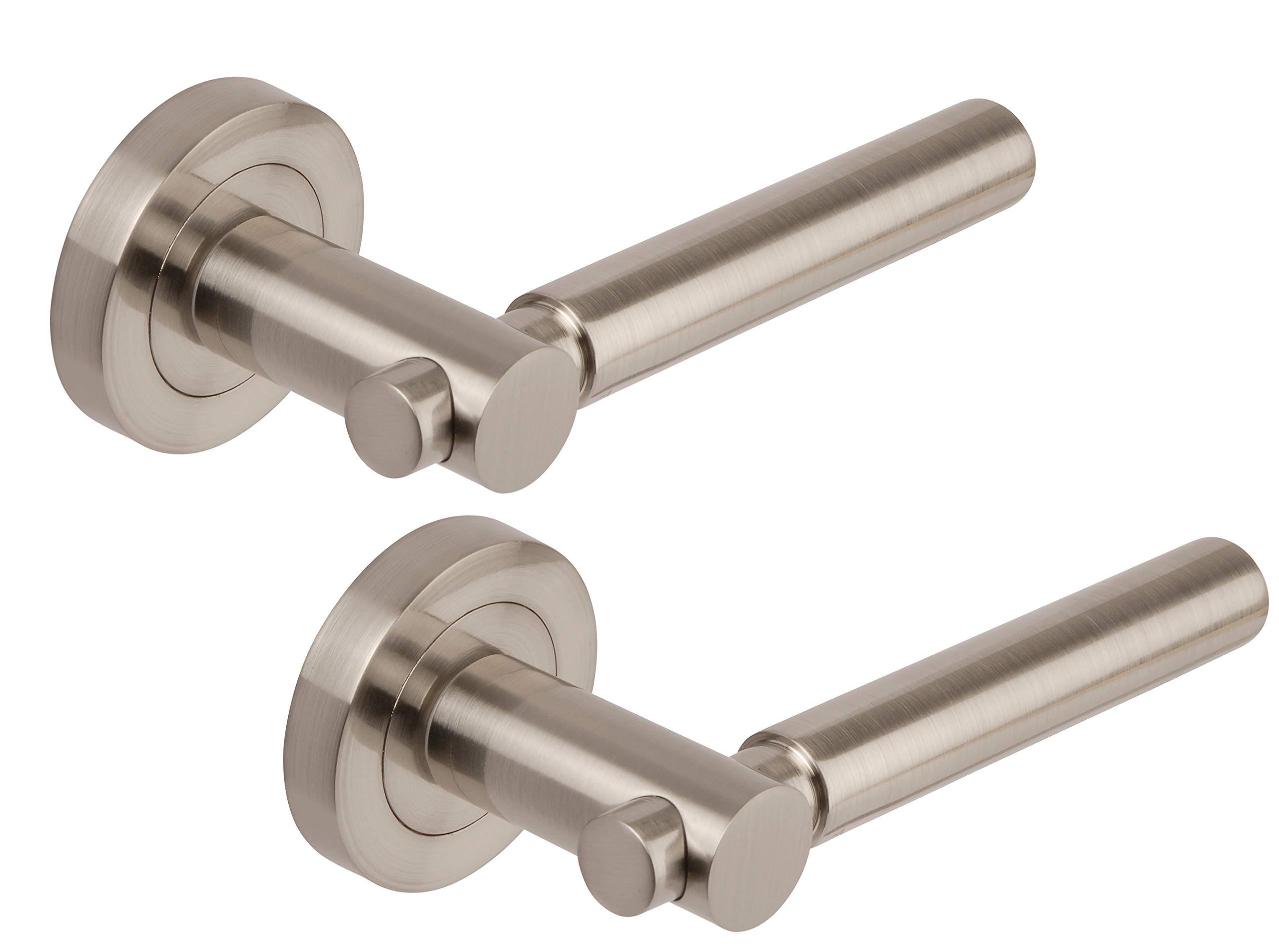 Excel Hardware Astro Designer Lever On Rose Door Handles - Satin Nickel by Hardware