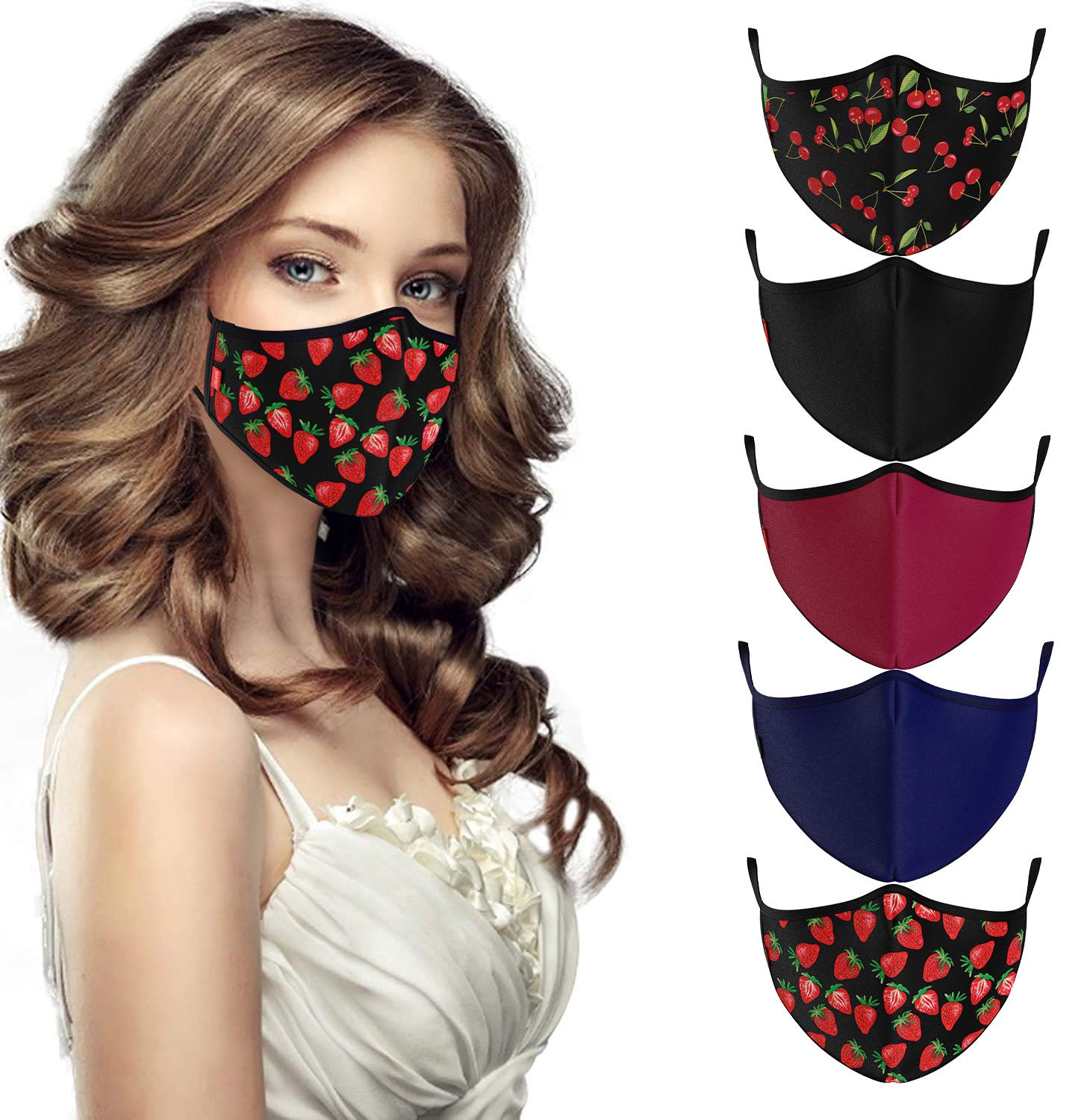 COOL Mask Unisex 3 Layer Reusable Washable Face Mask ( Pack of 5 )