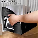 KXF Arched Desk Organizer 4 Compartments A4 File Magazine Holder ABS Plastic view 6