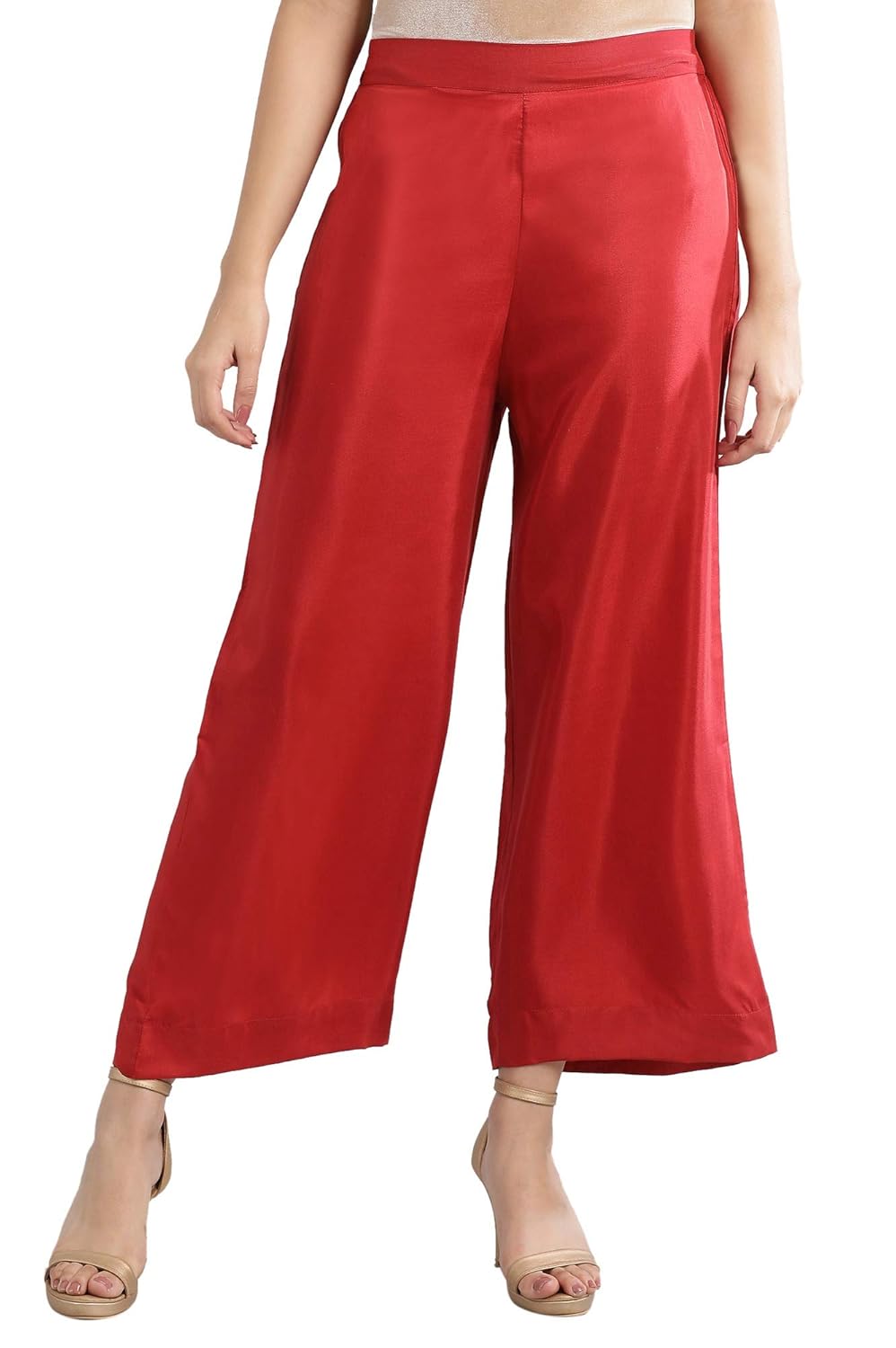 Buy Aurelia Women's Palazzo Loose Casual Pants at Amazon.in
