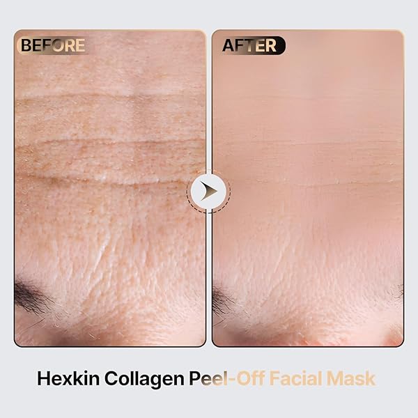 HEXKIN COLLAGEN PEEL OFF FACIAL MASK WRAPPING PEEL OFF FACE MASK ELASTICITY HYDRATION CARE, REDUCES SAGGING DULLNESS FOR GLOWING SKIN KOREAN SKIN CARE, 2.82OZ.