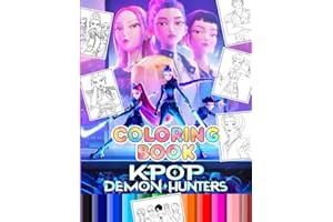 K-pop Demon Hunter's Coloring Book: Coloring Book For Kids, Ages 4-8, Ages 8-12 and Adults With 80+ High Quality Coloring Pages | Perfect Gift Holidays for Children
