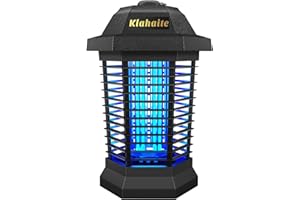 Klahaite Bug Zapper Outdoor Electric, Mosquito Zapper Indoor, Fly Zapper, Fly Trap, Insect Trap for Garden Backyard Patio, Black