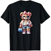 Fashion Bear Style Cute Chic Outfit Graphic T-Shirt