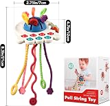 Hooku Montessori Pull String Toy Silicone Sensory Fine Motor Baby Toy view 6