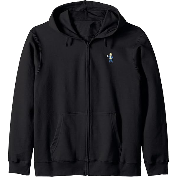 Amazon.com: PACMAN Retro PAC-MAN Zip Hoodie ,Blue ,Small