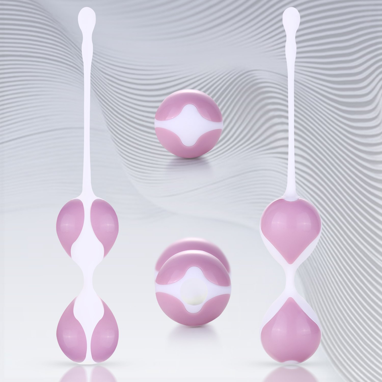 Loveryoyo Louviva Liebeskugeln für Frauen Beckenboden - Medizinisches Silikon - Kegel Übungskugeln - Für Blasen, 200 g