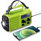 Mesqool Solar Hand Crank Radio 5-Way Powered AM FM SW Emergency Radio
