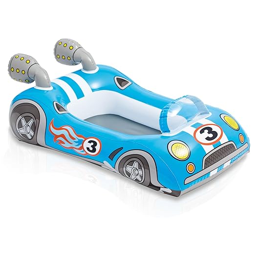Kinderboot Boot Gummiboot Schlauchboot für Pool Schwimmbad Pool Cruiser (Rennauto Rennwagen)