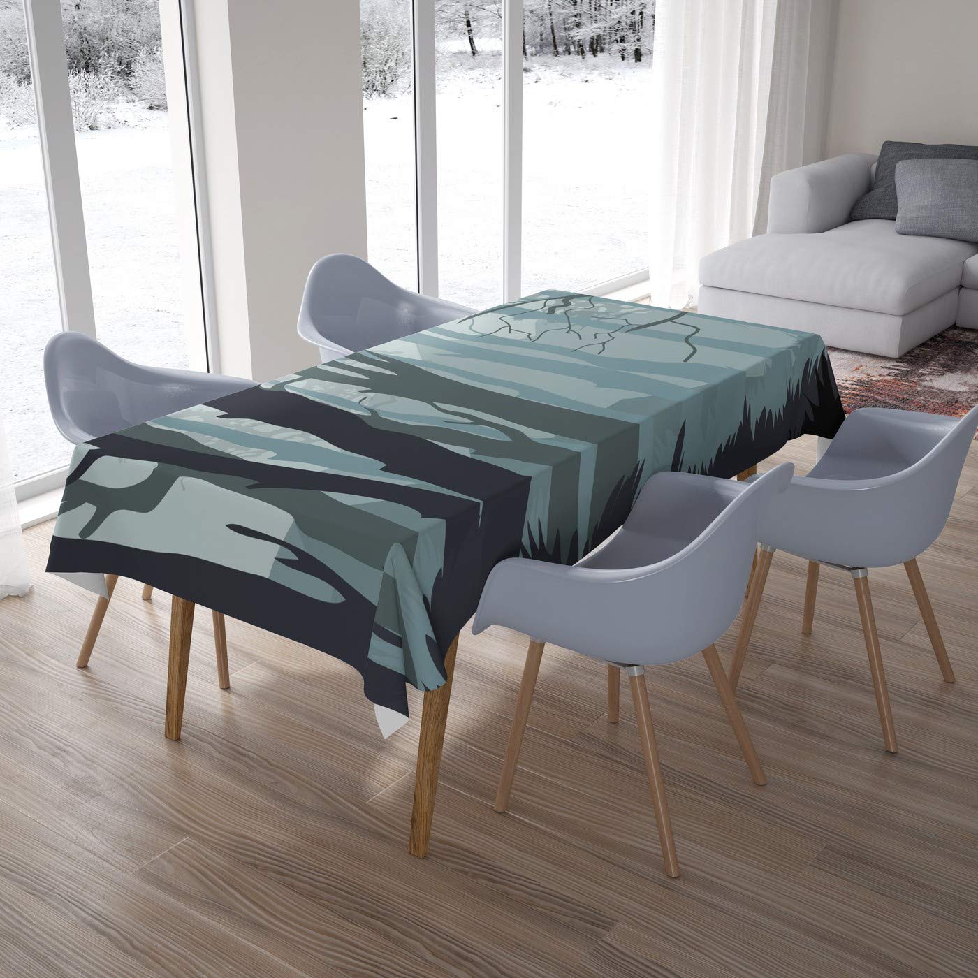 Bonamaison Kitchen Decoration, Tablecloth, 140cm x 200cm - Designed and Manufactured in Turkey