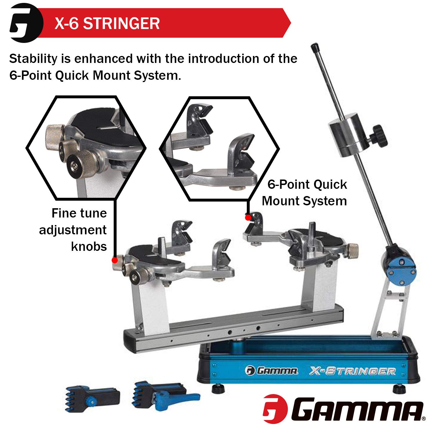 Gamma X6 Racquet Stringing Machine XStringer X6 Tennis String