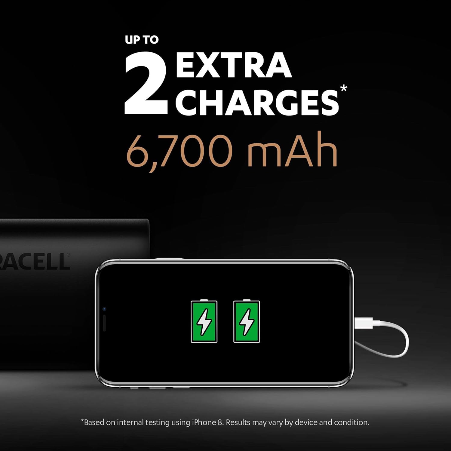 Duracell Power Bank 6700 mAh, Portable Charger with USB C + Fast Charge Technology IN/OUT, black, Unit pack - Image 4