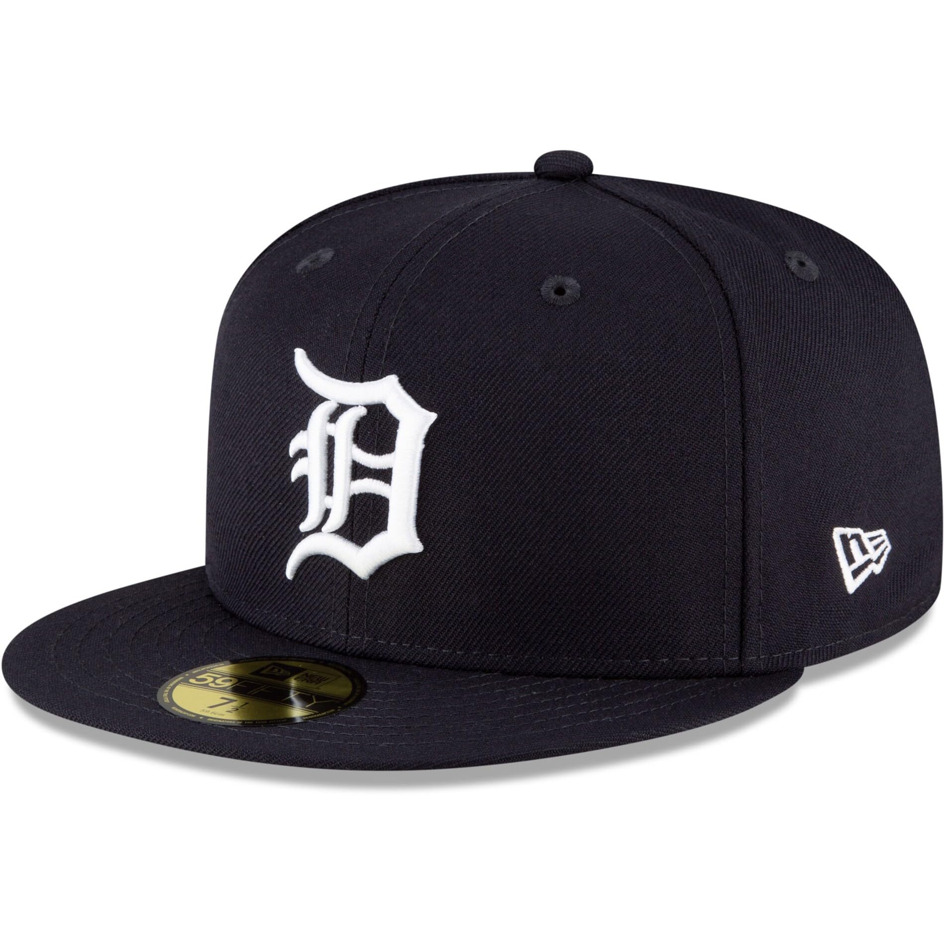 Photo 1 of New Era Detroit Tigers MLB 59FIFTY Navy Team Color Home Authentic Collection Fitted On Field Cap Hat (7 3/4, Detroit Tigers)