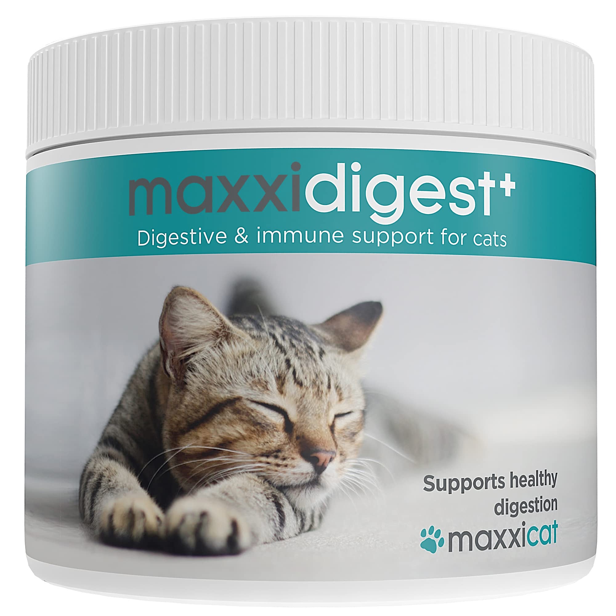 maxxidigest+ for Cats – Probiotic & Digestive Enzyme Powder | Supports Digestive Health, Gut Balance & Stool Quality | Ideal for Sensitive Digestion | Daily Digestive & Microbiome Support | 200g