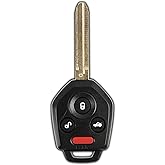KeylessOption Key Fob Replacement for 2012 2013 2014 2015 2016 2017 2018 2019 Subaru Impreza WRX Forester XV Crosstrek Outback Legacy Keyless Entry Remote, 4-Button CWTWB1U811 4D82 Chip Blade
