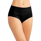 Jockey 2-Pack Life Women's Tummy Slimming Brief - Style 5623 (L, Black)