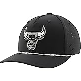 ZHATS NBA Unisex-Adult NBA Officially Licensed Rope Hat Snapback Performance Black