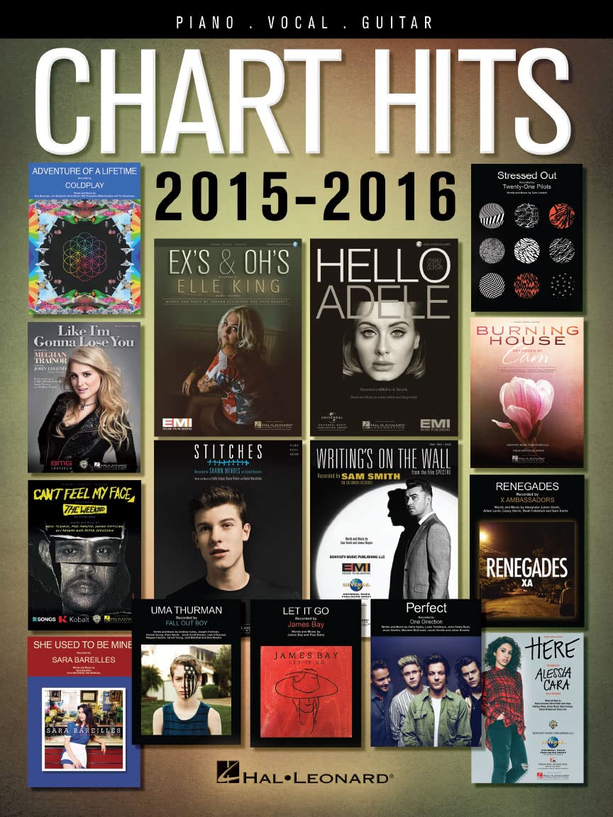 Chart Hits Of 2015-2016: Piano / Vocal / Guitar