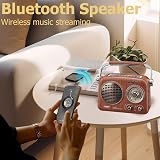 Gelielim Portable Radio AM FM Shortwave Bluetooth Solar Rechargeable Battery view 3