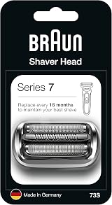 Braun Series 7 73S Shaver Head Replacement - Silver Compatible with New view 7