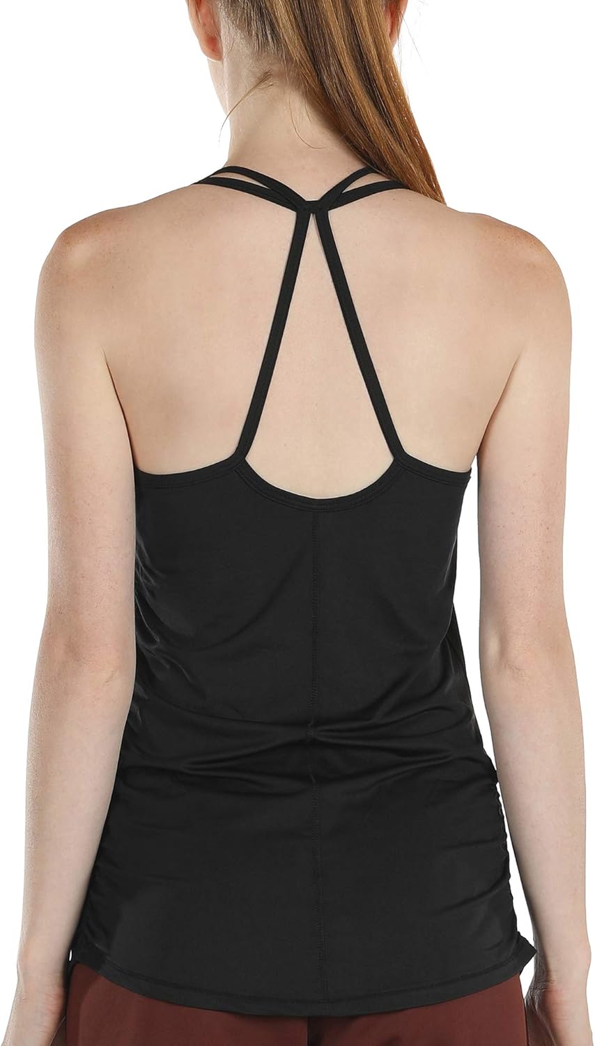 workout tops with built in bra